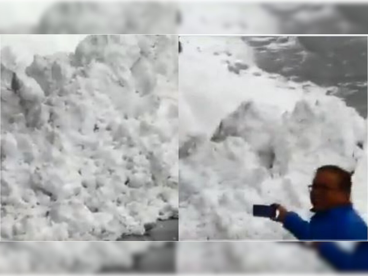 10-ft high glacier wall breaks and slides on to highway in Himachal Pradesh; video goes viral 