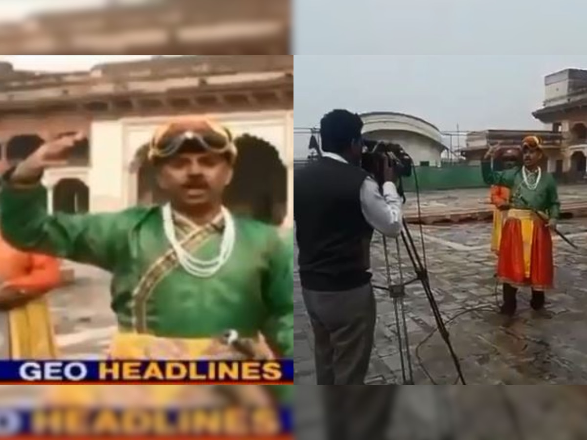 Watch: Pakistan journalist dresses as royal emperor for TV report, video goes viral