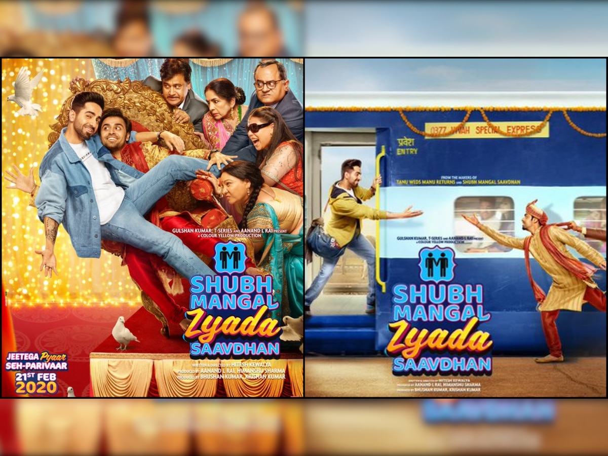 'Shubh Mangal Zyada Saavdhan' new posters out: Ayushmann Khurrana-Jitendra Kumar recreate iconic 'DDLJ' train scene