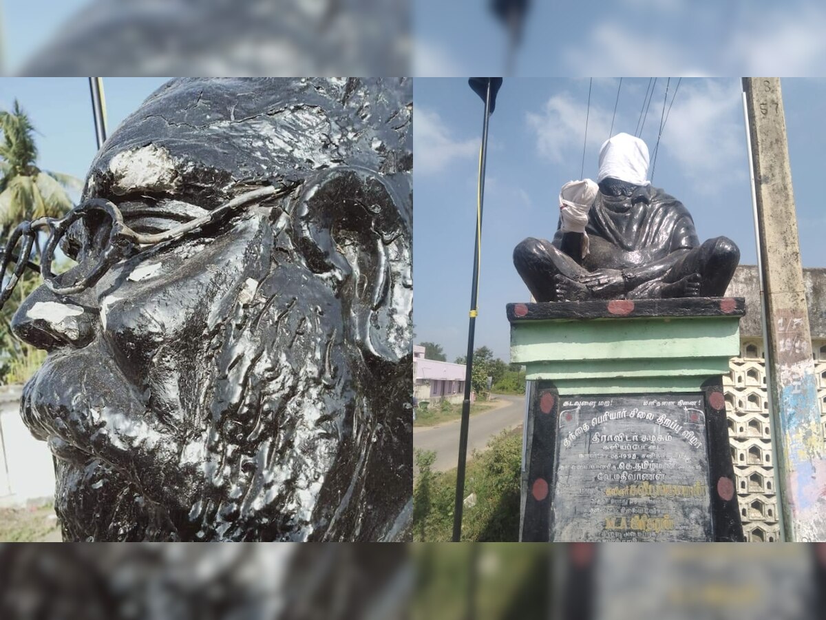 Tamil Nadu: Days after Rajinikanth's remark, Periyar statue vandalised in Chengalpattu
