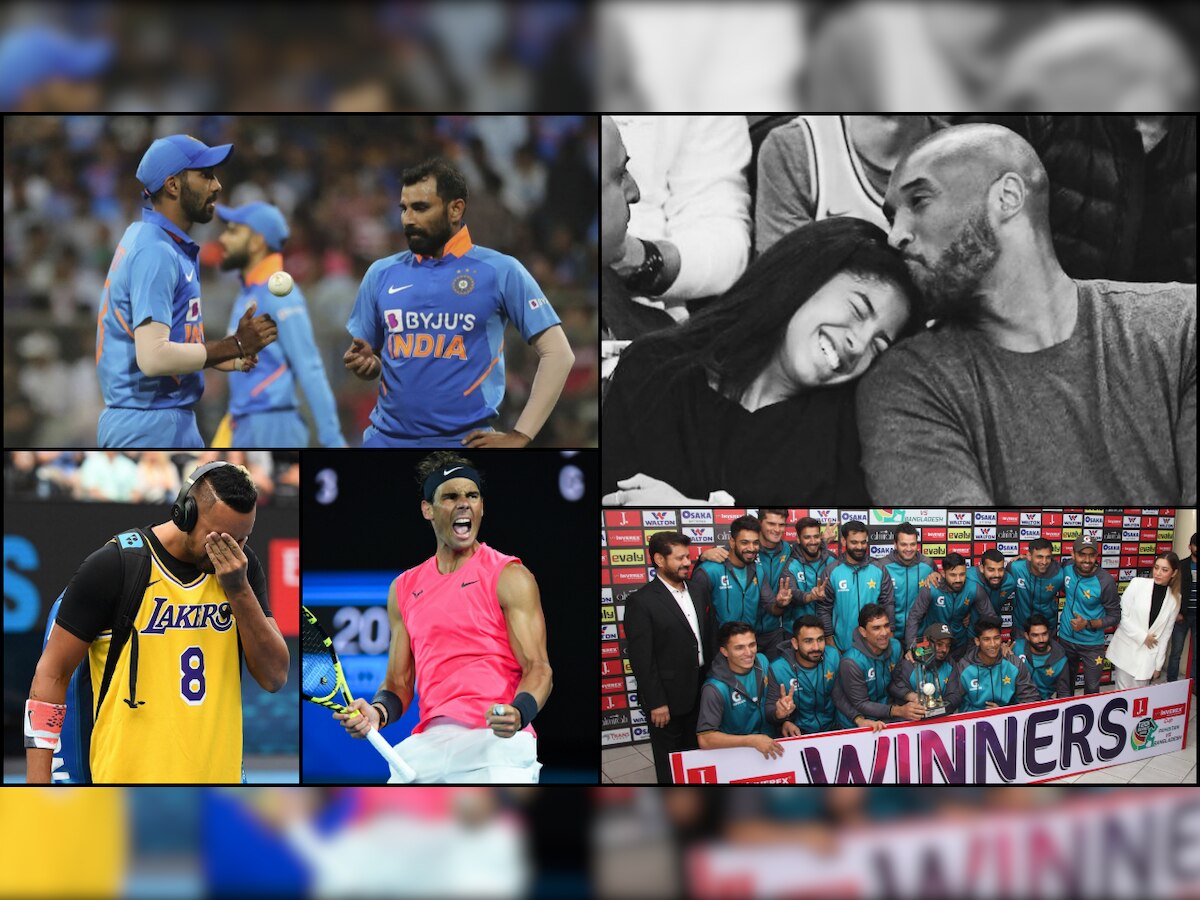 Top sports news: Virat Kohli and others pay tribute to Kobe Bryant, Rafael Nadal beats rival Nick Kyrgios and more