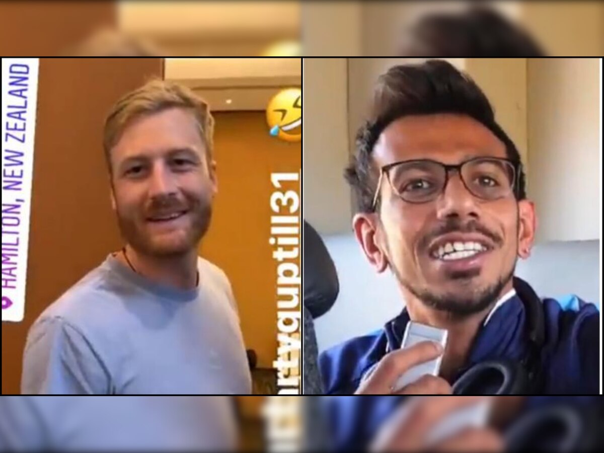 'Ayee, you know what I told you': WATCH Yuzvendra Chahal asking Martin Guptill to repeat Hindi cuss word again