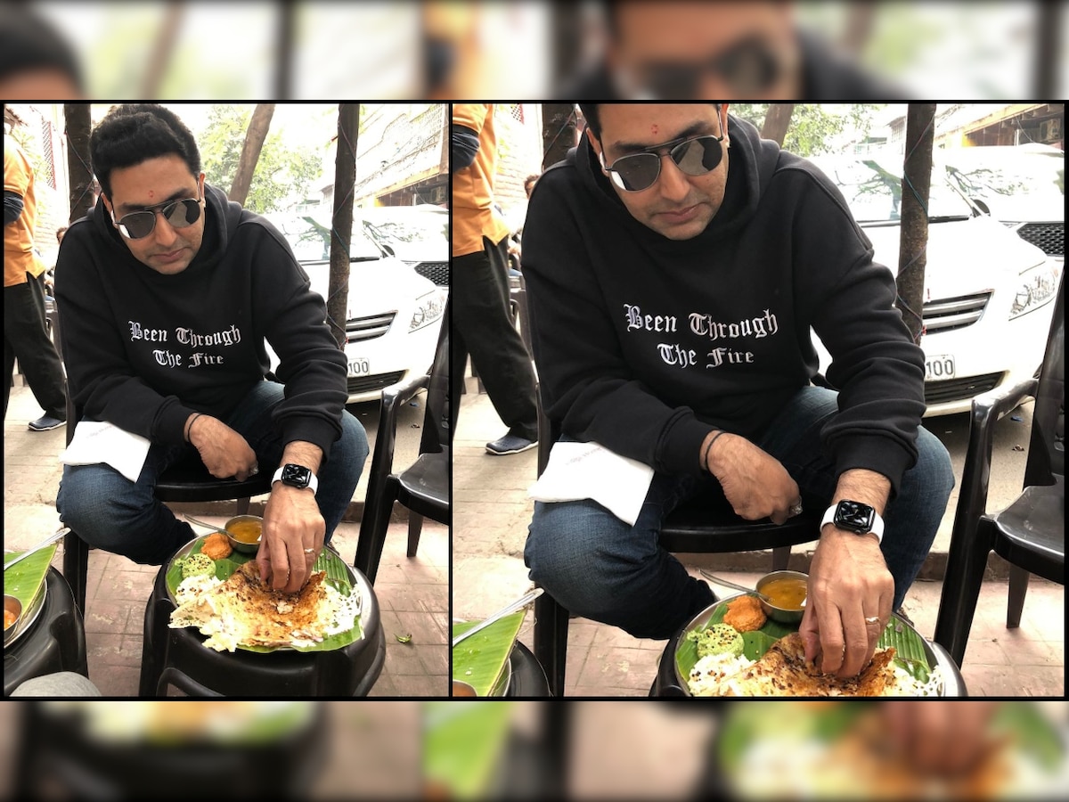 Happy Birthday Abhishek Bachchan: Not cake, actor relishes South Indian food on 'Bob Biswas' sets