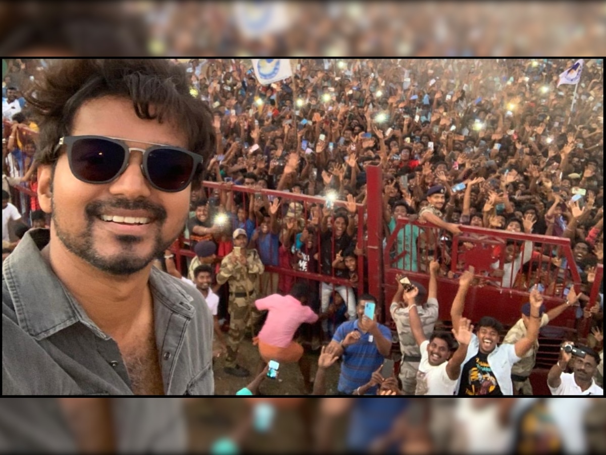 Actor Vijay poses with fans in Neyveli, his selfie goes viral on Twitter