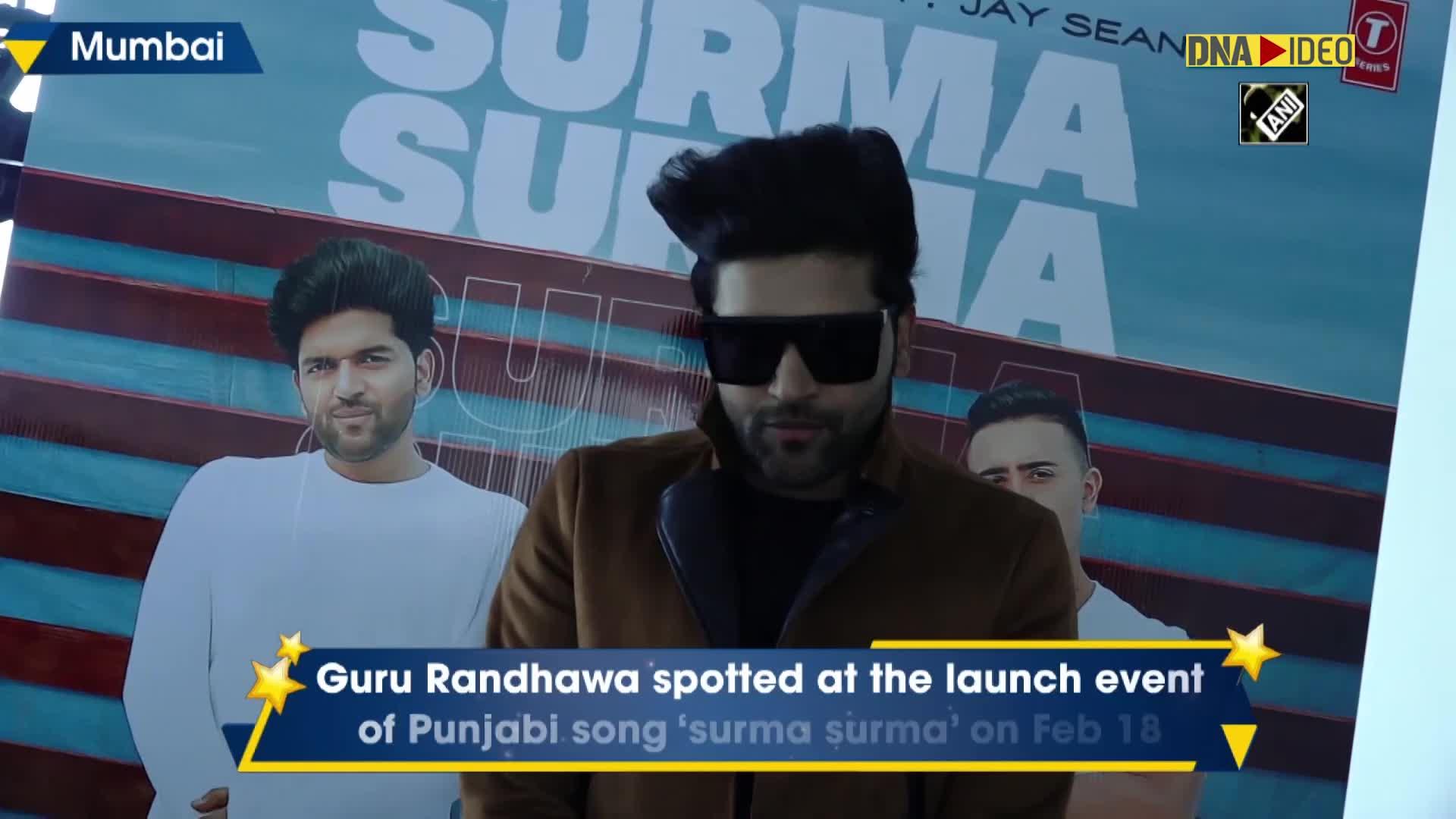 Guru Randhawa Spotted At Launch Of Punjabi Song Surma Surma