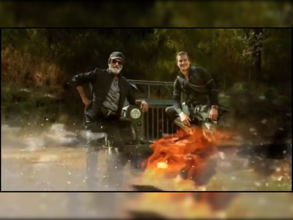 'Man vs Wild' motion poster: Bear Grylls introduces 'Star With A Swagger' Rajinikanth to small screen