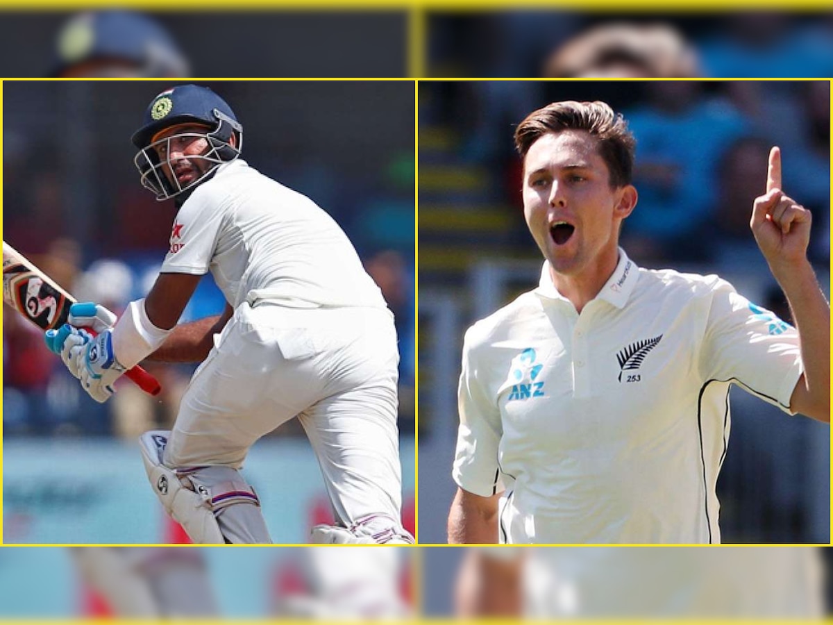 WATCH: Trent Boult's fierce inswinger leaves Cheteshwar Pujara in disbelief after dismissal in Wellington Test