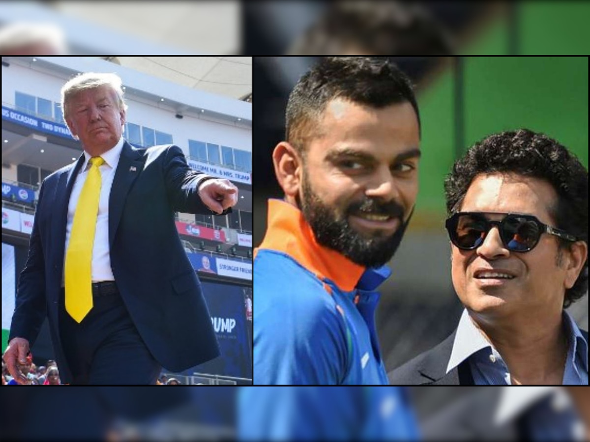 Donald Trump calls Sachin Tendulkar, Virat Kohli 'greatest in world' at Motera Stadium