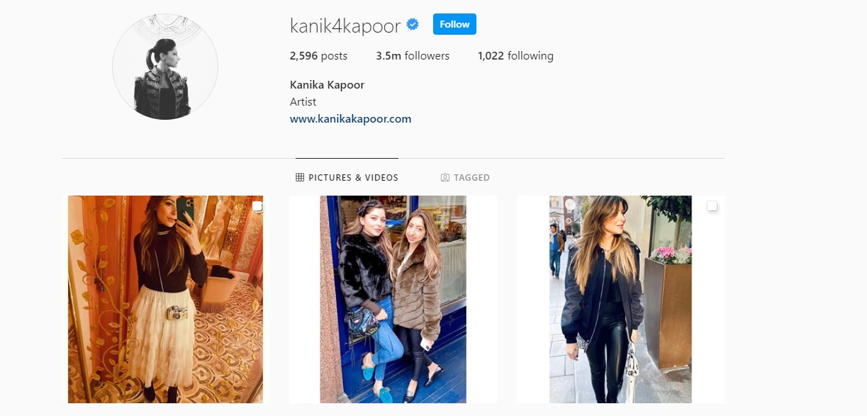 Xxx Video Kanika Kapoor - Amidst massive lashing, Kanika Kapoor deletes all Instagram posts after her  arrival from UK