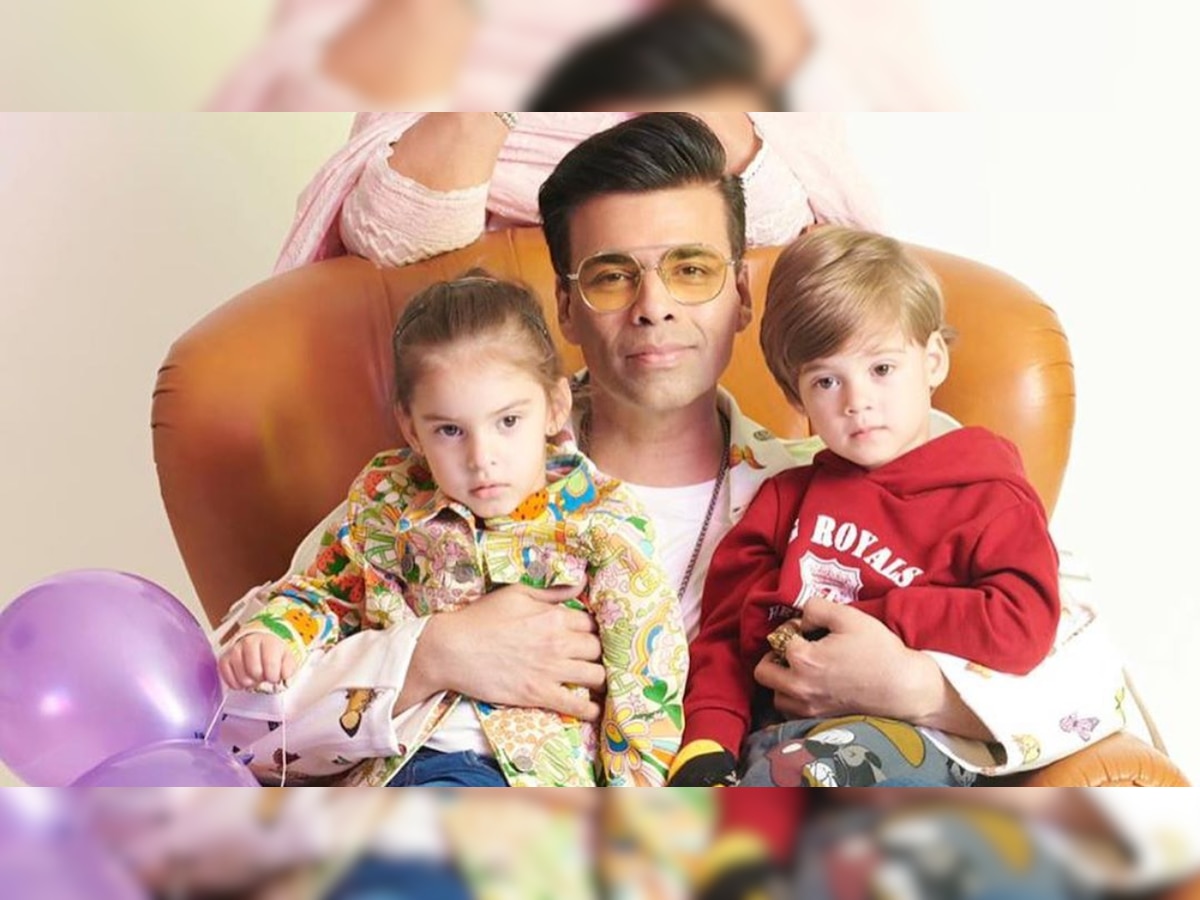 Watch: Karan Johar's twins Yash-Roohi have blatant opinion on their father's clothes