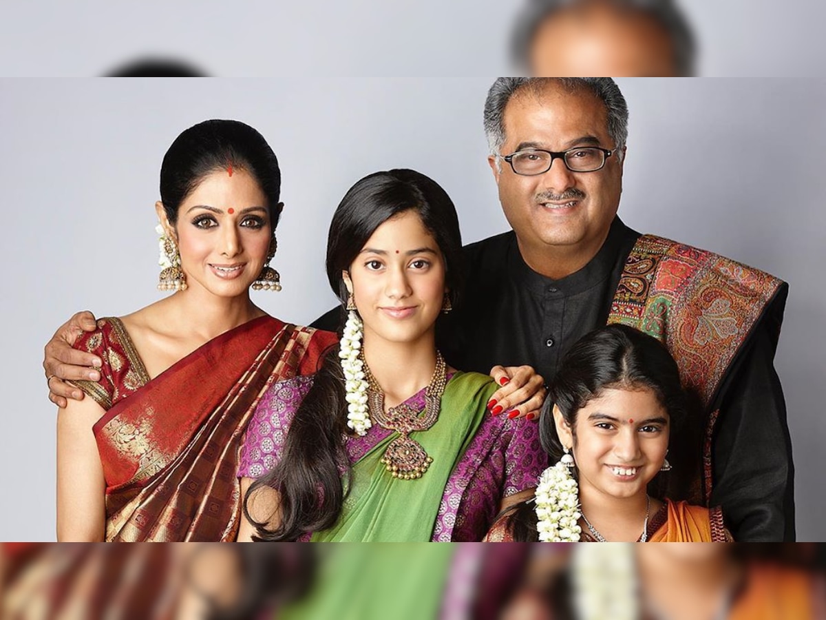 Sridevi-Boney Kapoor pose with daughters Janhvi Kapoor-Khushi Kapoor in this priceless throwback photo