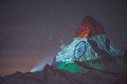 Matterhorn mountain in Switzerland lights up with Indian flag in show of solidarity against coronavirus