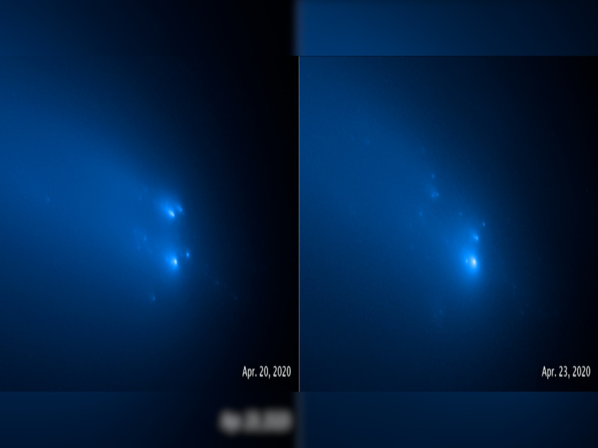 NASA's Hubble captures breakup of comet ATLAS into more than two dozen pieces