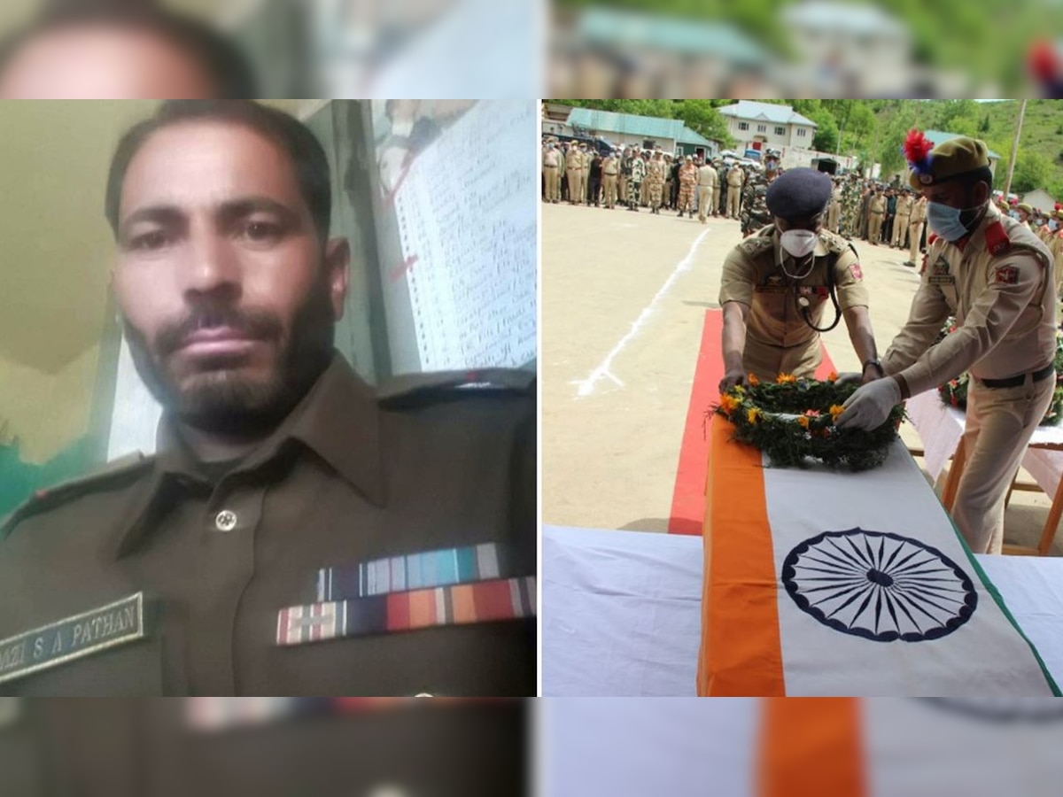 J&K Police pays tribute to SI Qazi martyred in Handwara encounter