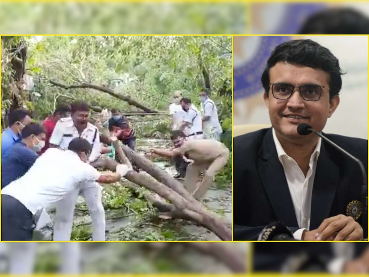 WATCH: Kolkata Police's efforts to move fallen trees after Cyclone Amphan leaves Sourav Ganguly in awe