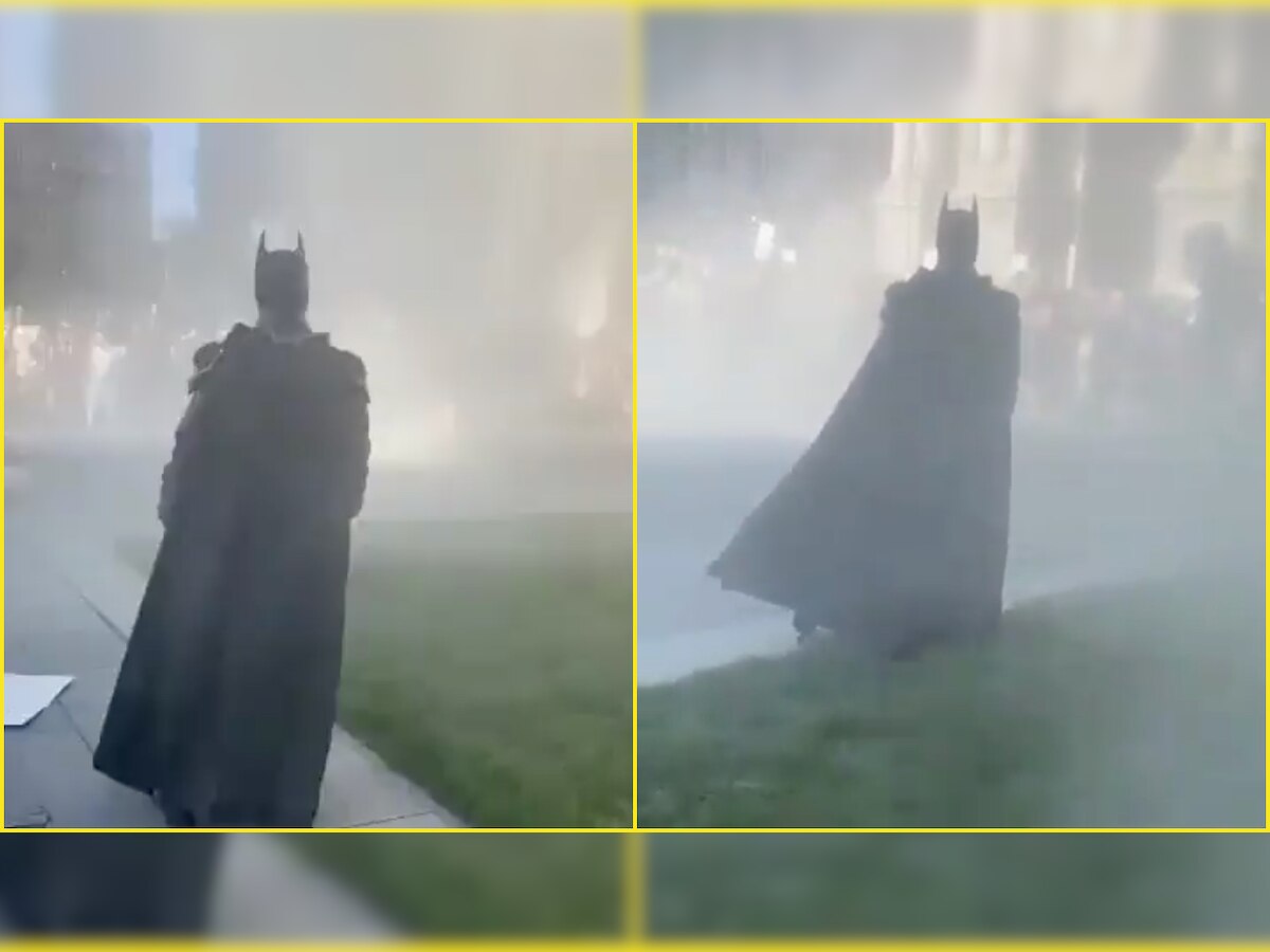 The Dark Knight Rises? Batman cosplayer joins 'I Can't Breathe' protest in Atlanta - WATCH