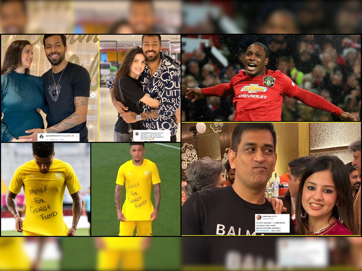 Top sports news: Wishes pour in for Hardik Pandya-Natasa Stankovic, Sancho wears 'Justice for George Floyd' shirt & more