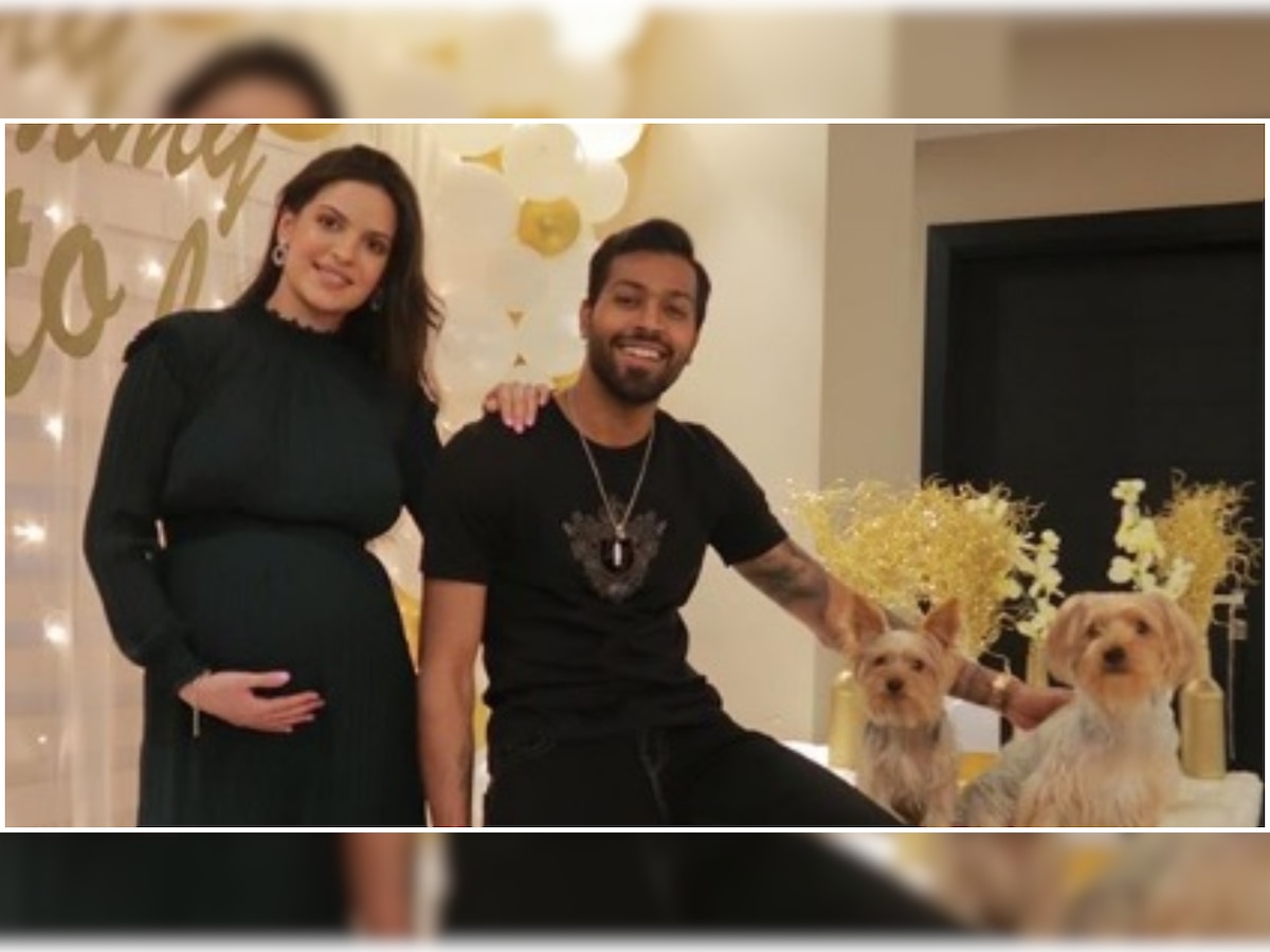 Natasa Stankovic shares glowing baby shower pic with Hardik Pandya; see pic