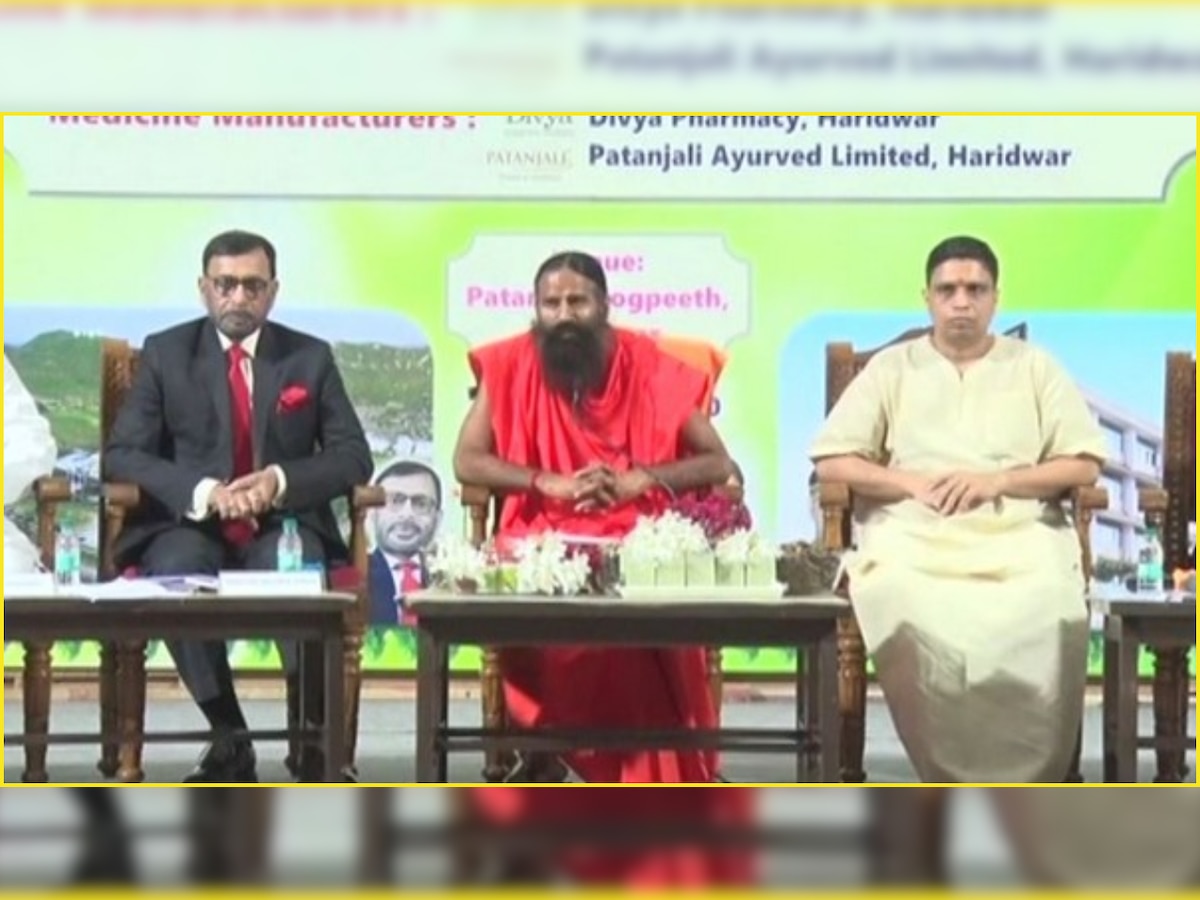 '100% recovery in 7 days': Ramdev unveils Patanjali's Ayurvedic medicine 'Coronil and Swasari' to treat COVID-19