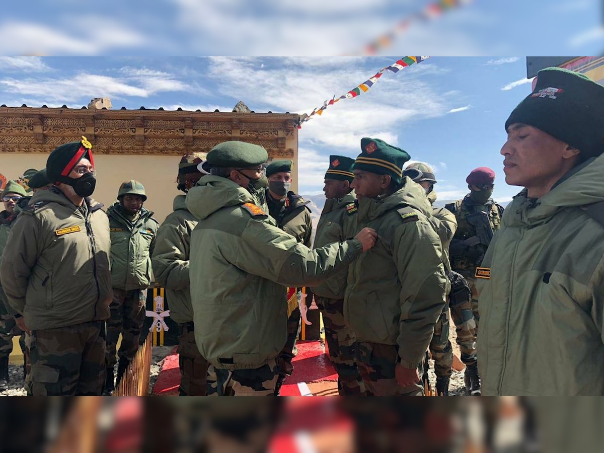 Army chief visits forward areas in Ladakh, commends jawans who fought during face-off with Chinese soldiers