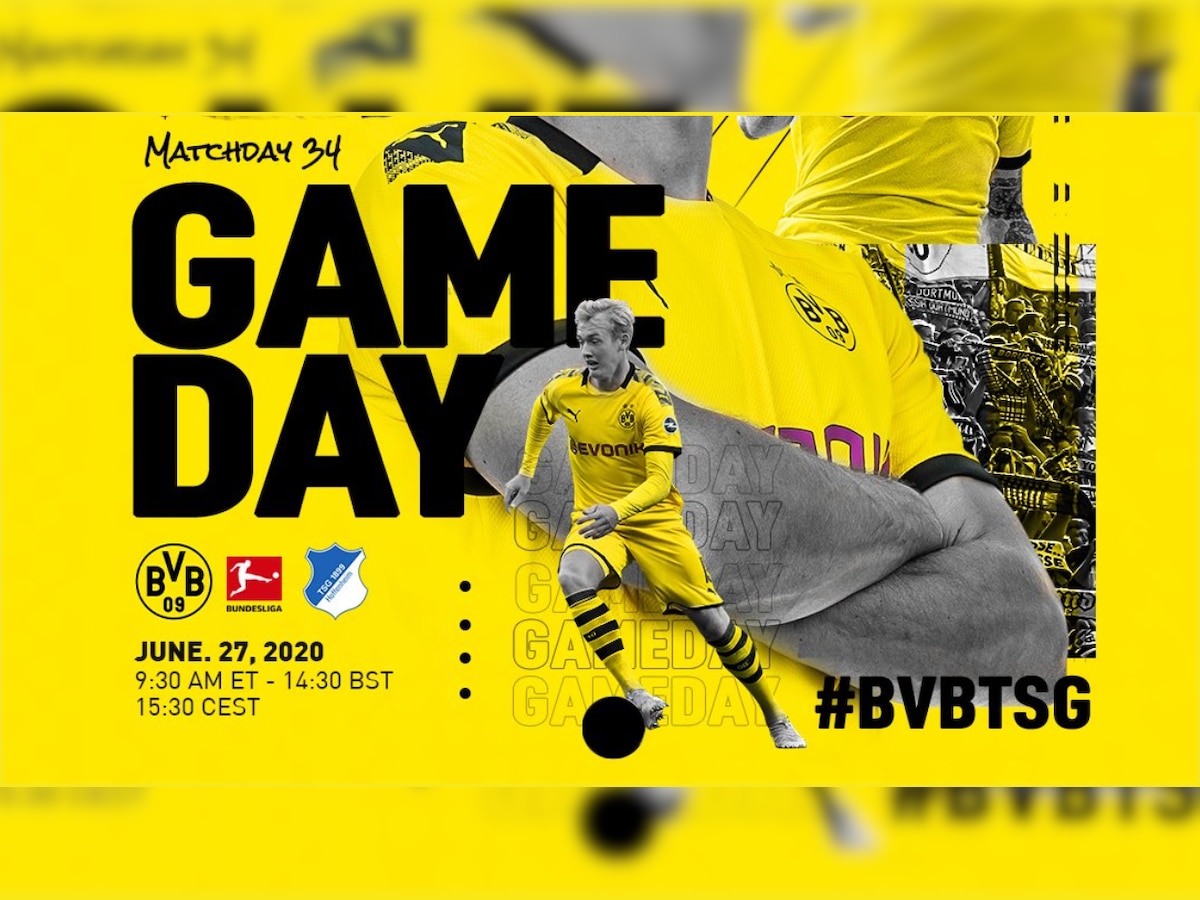 Borussia Dortmund vs Hoffenheim, Bundesliga: Live streaming, DOR v HOF Dream11, time in India & where to watch on TV