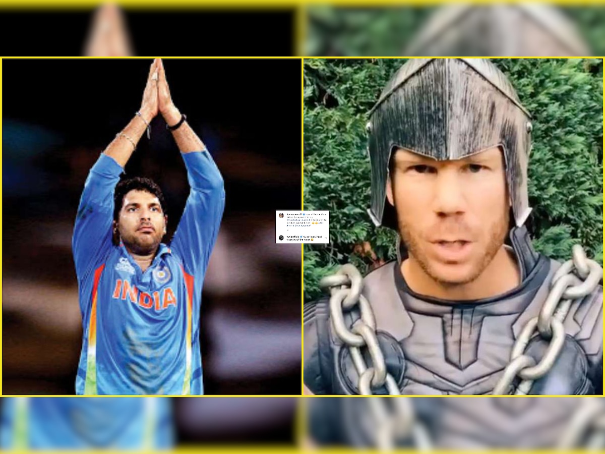 Yuvraj Singh's epic reaction to David Warner's TikTok mashup video will leave you in splits