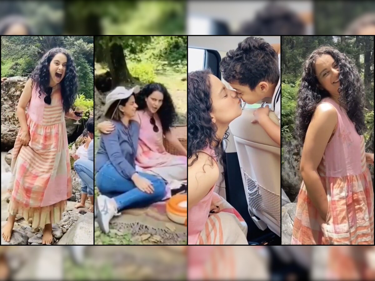Video: Kangana Ranaut organises family picnic in valley