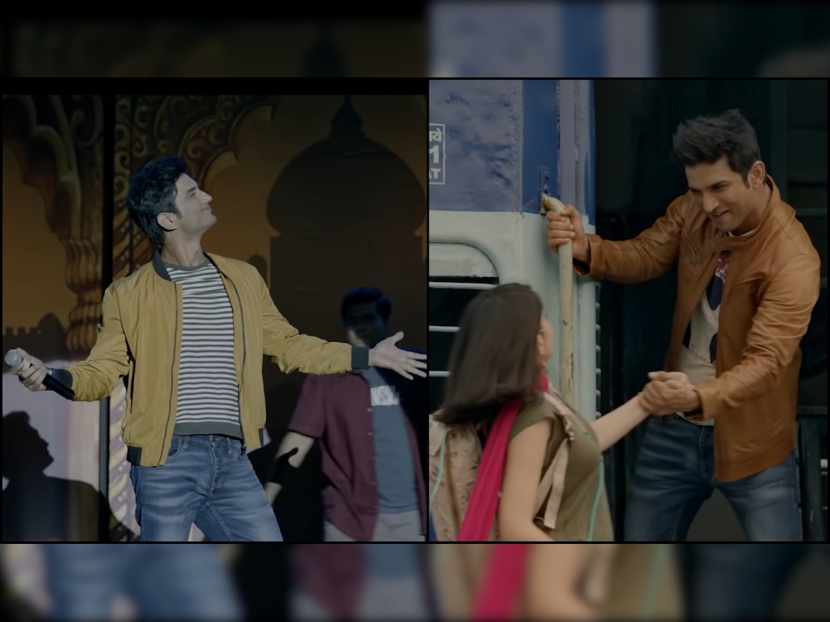 'Dil Bechara' trailer: Sushant Singh Rajput recreates Shah Rukh Khan's iconic arms open pose, train scene from 'DDLJ'