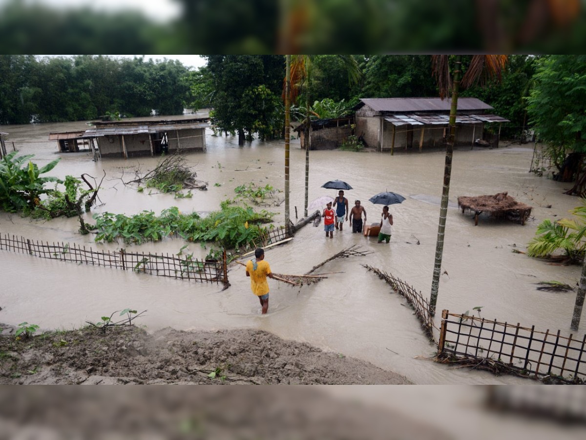 Assam Floods: Over 2,400 villages submerged, death toll mounts to 87