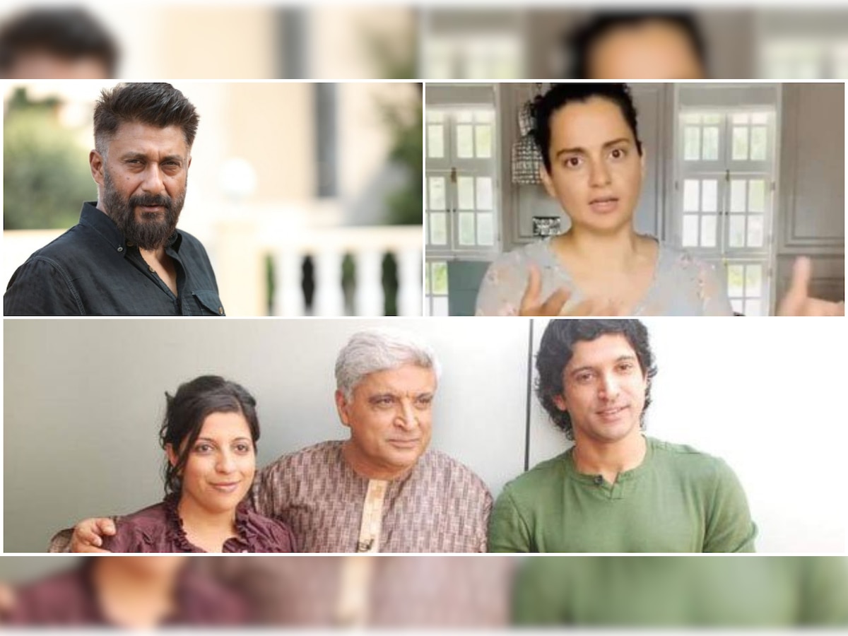 Kangana Ranaut slams Javed Akhtar, Farhan, Zoya; Vivek Agnihotri calls them 'Portrait of nepotism'