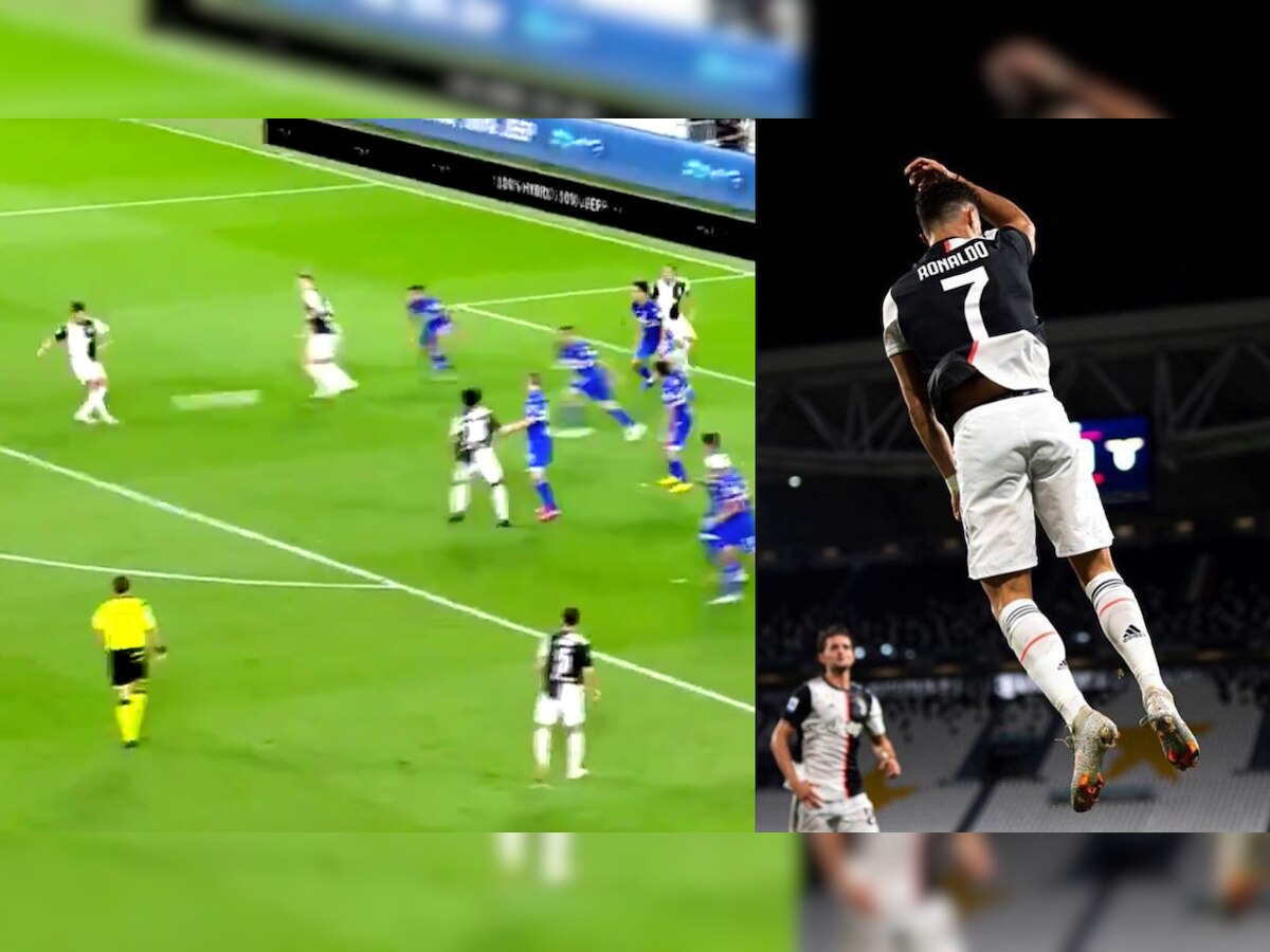 VIDEO: Ronaldo 'bend it like Beckham' to guide Juventus to Serie A title vs Sampdoria - Watch