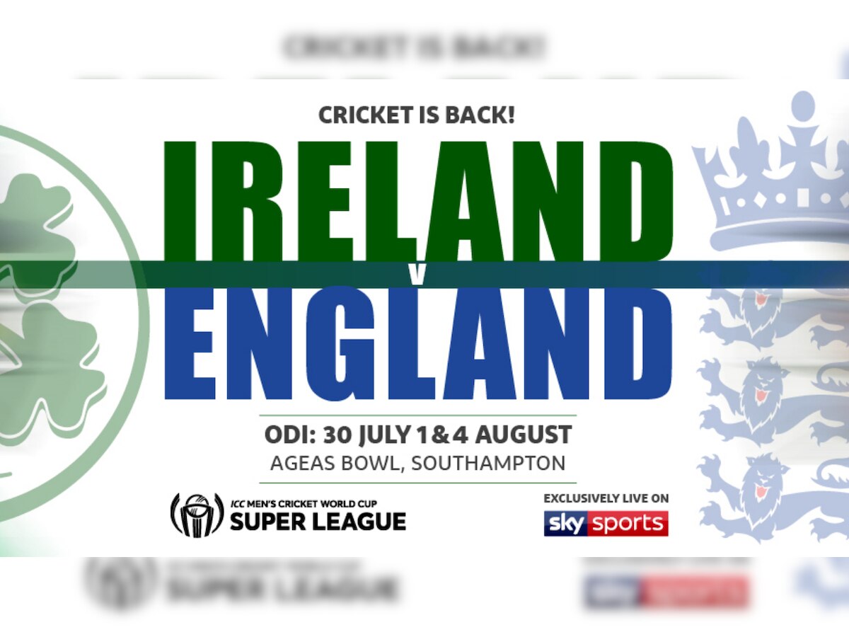 England vs Ireland: ICC Men's Cricket World Cup Super League to begin from July 30