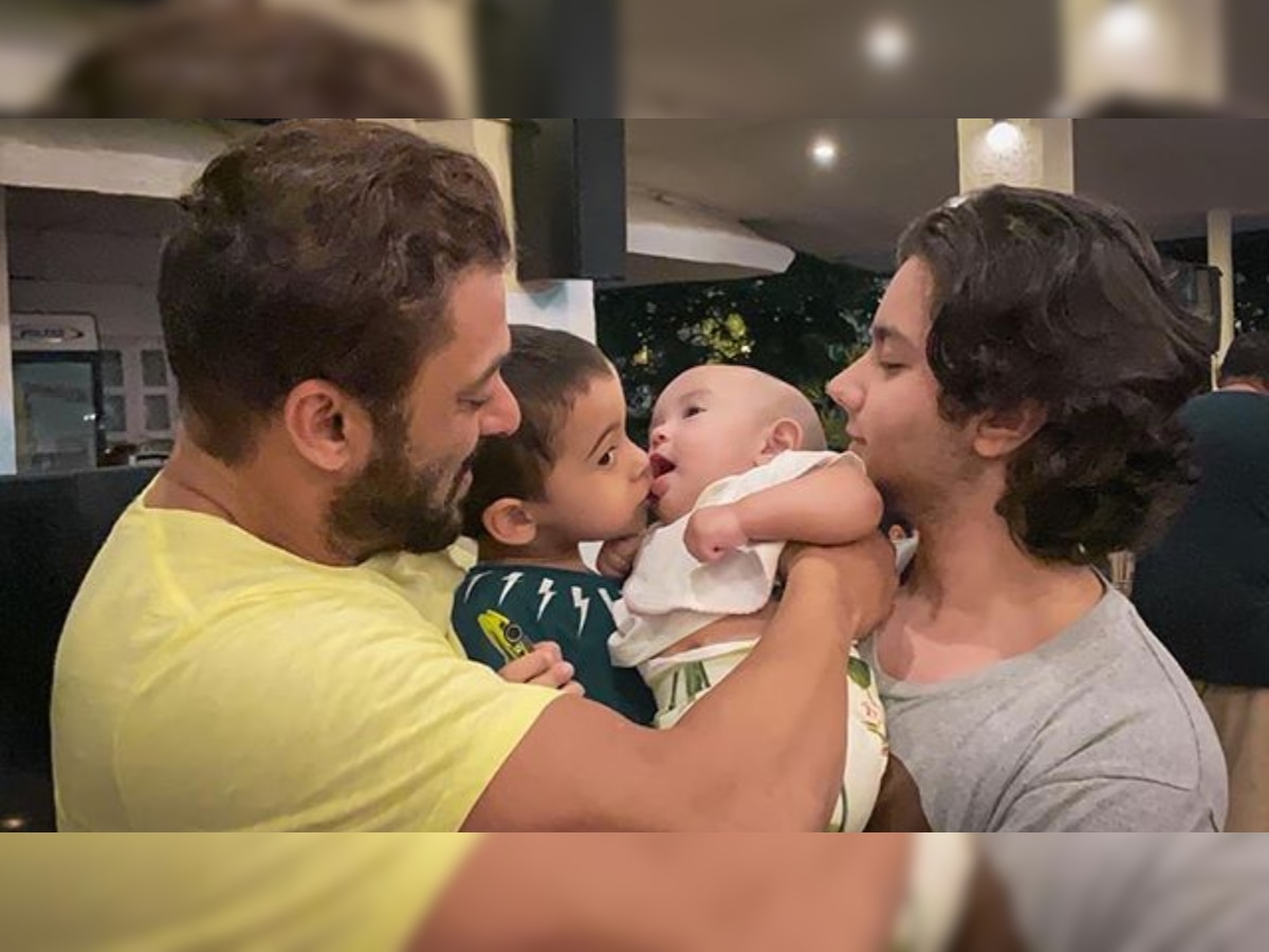 Salman Khan's adorable photo with siblings Ahil Sharma, Ayat and Nirvan Khan is unmissable 