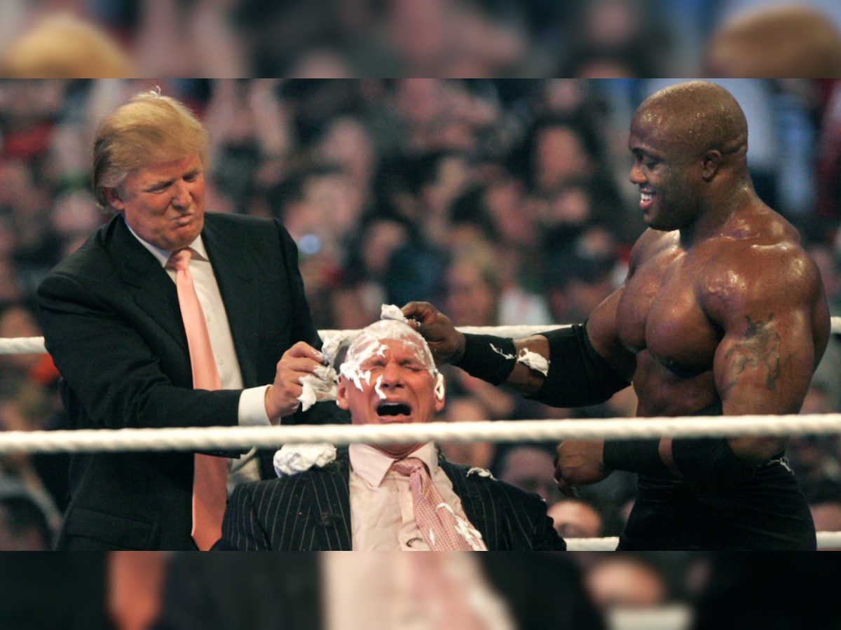 When Donald Trump shaved off WWE superstar Vince McMahon's hair at WrestleMania