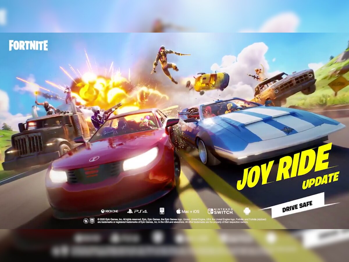 Epic Games adds cars and trucks in new Fortnite 'Joy Ride' update