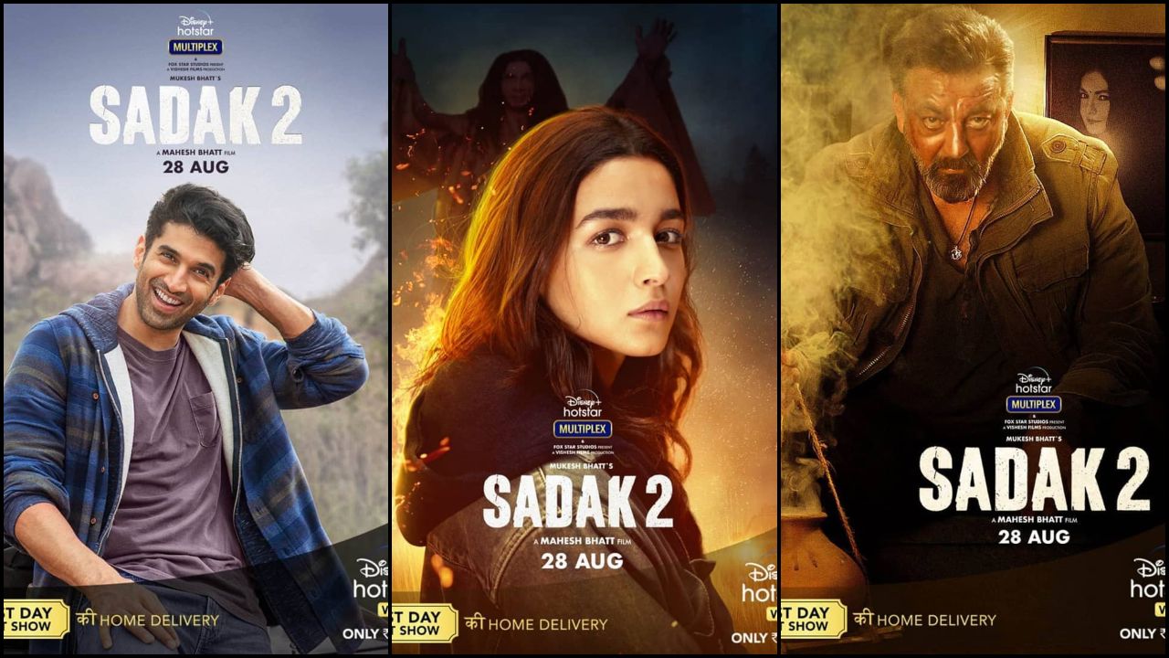 Alia Bhatt, Aditya Roy Kapur, Sanjay Dutt's character posters from 'Sadak 2'  unveiled ahead of trailer launch