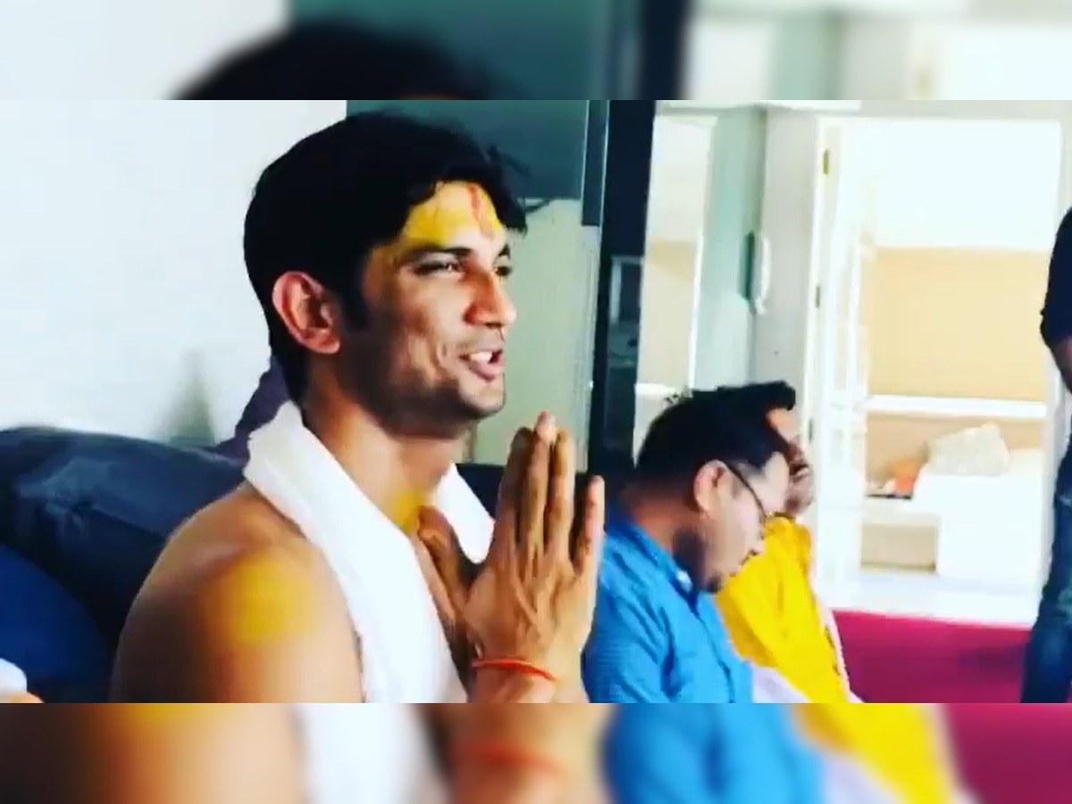 Viral videos: Sushant Singh Rajput performed Rudrabhishek for his mother in 2019, Rhea Chakraborty didn't attend 'puja'