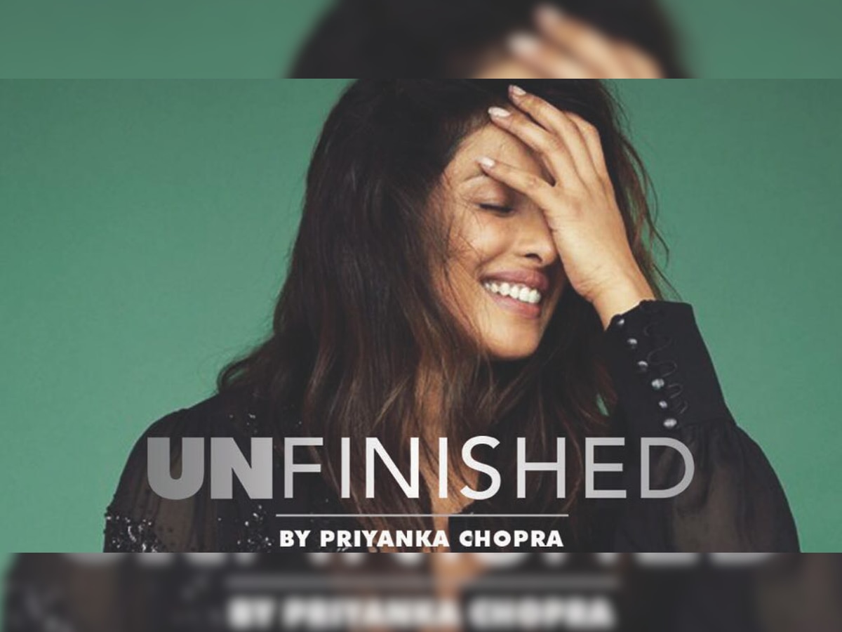 Priyanka Chopra finishes writing her memoir 'Unfinished'