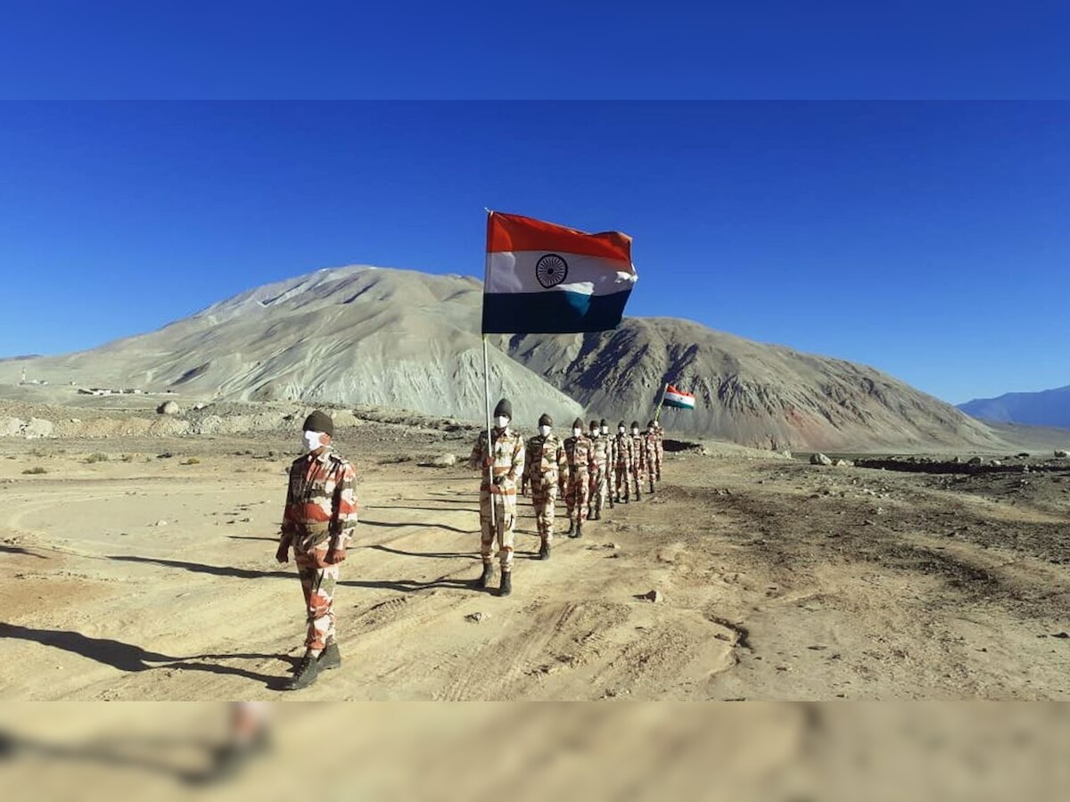 ITBP jawans celebrate Independence Day at 16,000 feet in Ladakh