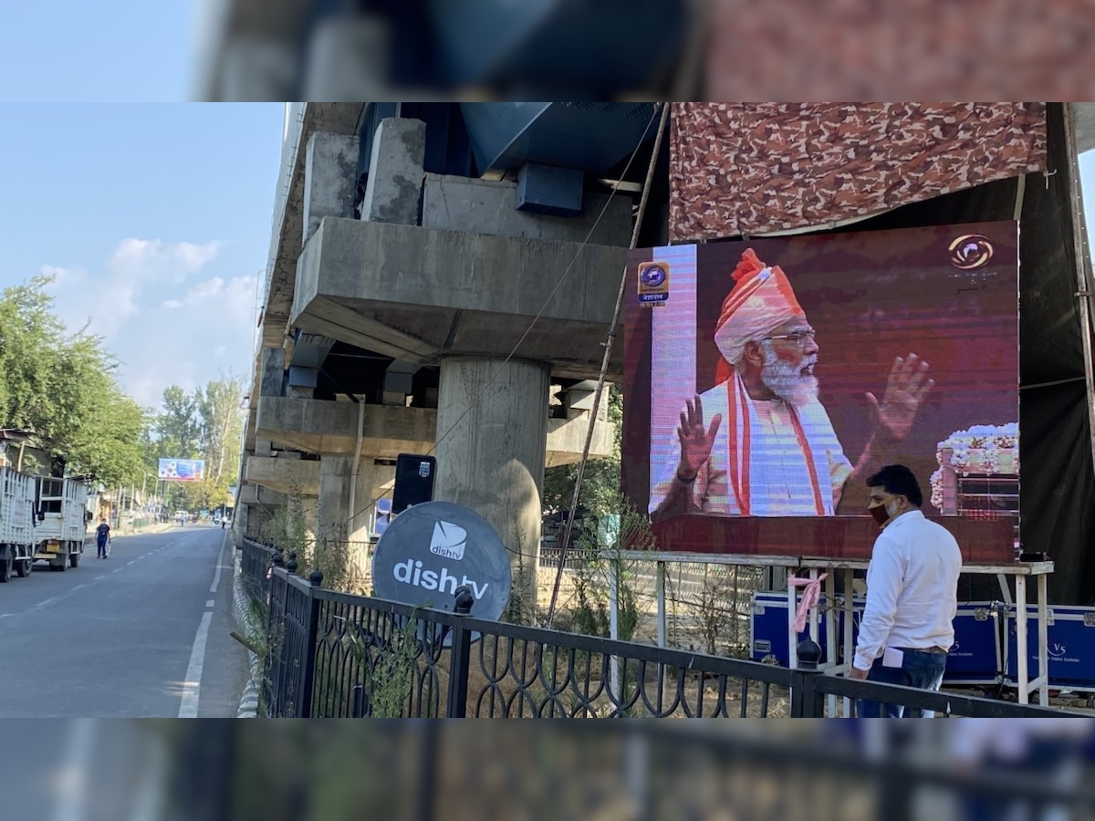 For the first time, LCDs installed for PM Modi’s Independence Day speech in Srinagar