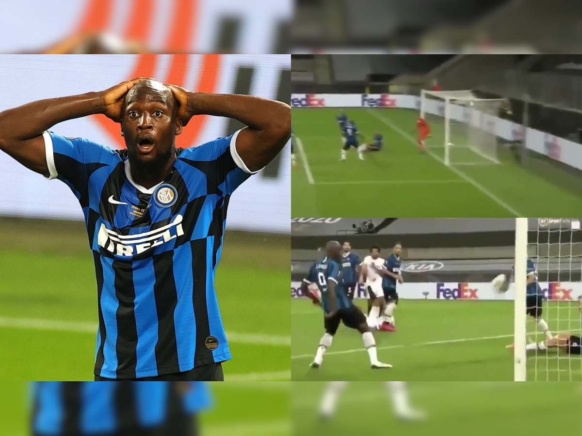 WATCH: Romelu Lukaku's poor first-touch leads to own-goal in Inter's 3-2 loss to Sevilla in UEL final