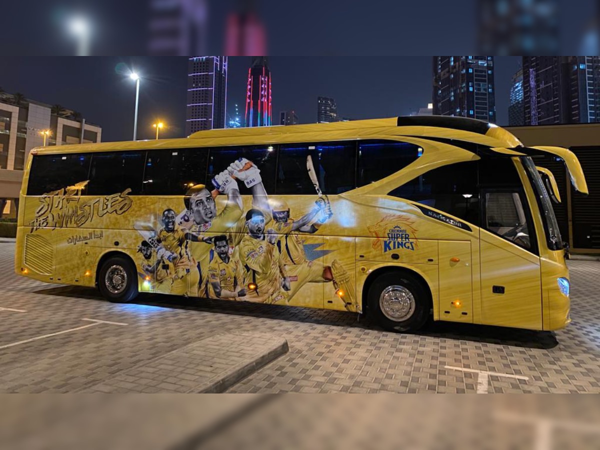 IPL 2020: Chennai Super Kings show-off their new look 'yellow wagon' - See pics