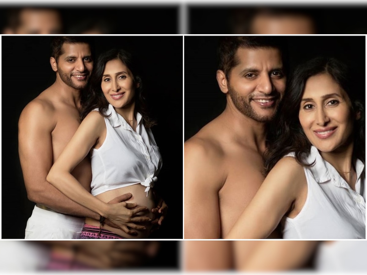 Karanvir Bohra, Teejay Sidhu announce pregnancy on 'Naagin' actor's birthday; share pics with twins 