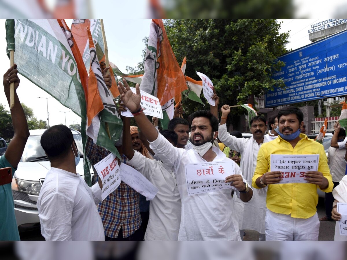 Congress launches nationwide protest against Centre's desicion to conduct NEET, JEE exams amid COVID-19