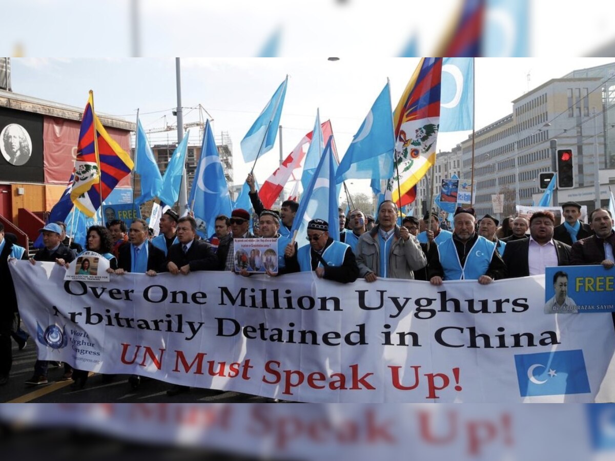 Uyghur diaspora in the US protest against ethnic cleansing of minorities in China's Xinjiang
