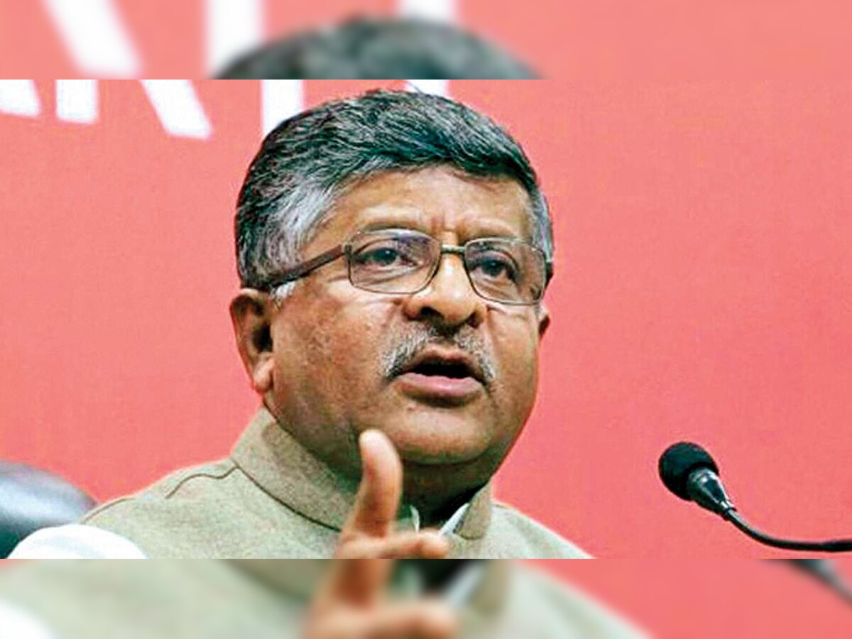 Ravi Shankar Prasad writes to Mark Zuckerberg over Facebook's 'political bias'