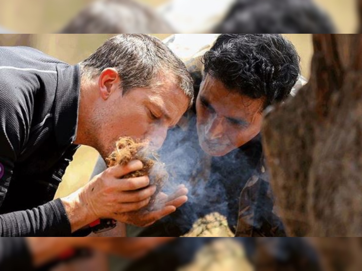 'Into The Wild': Akshay Kumar reveals 'rasode mein kaun tha' in a new still with Bear Grylls