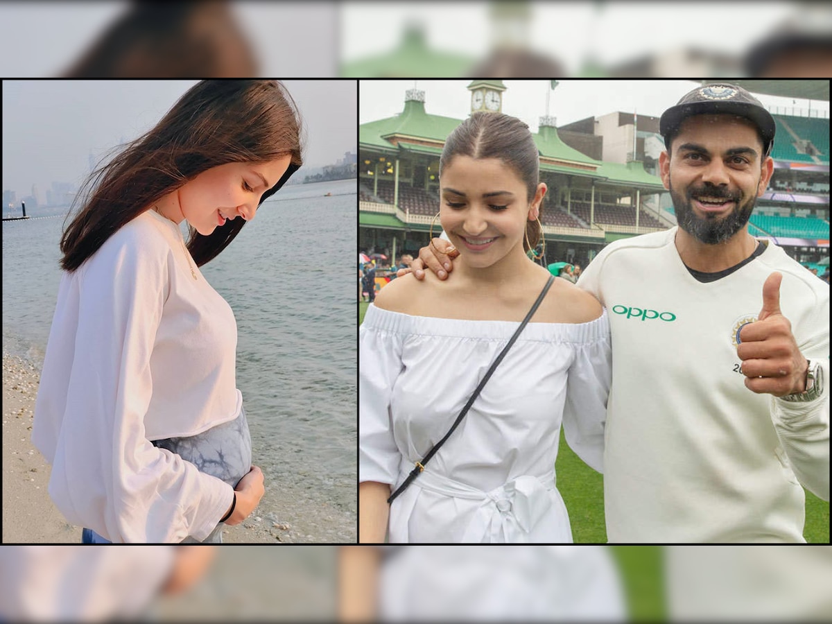 Anushka Sharma cradles her baby bump in latest post; Virat Kohli comments 'My whole world in one frame'