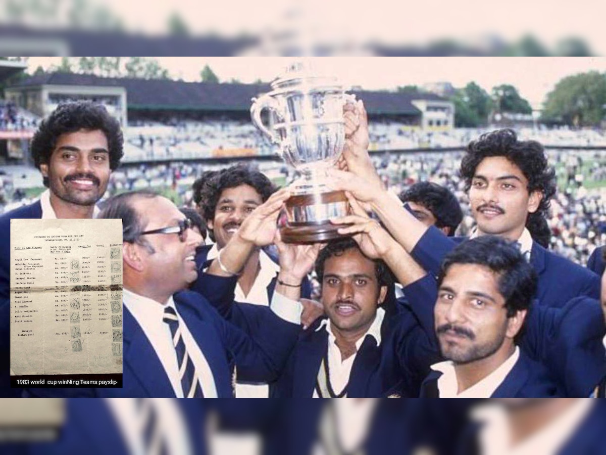 Payslip of India's 1983 World Cup-winning team revealed - See picture