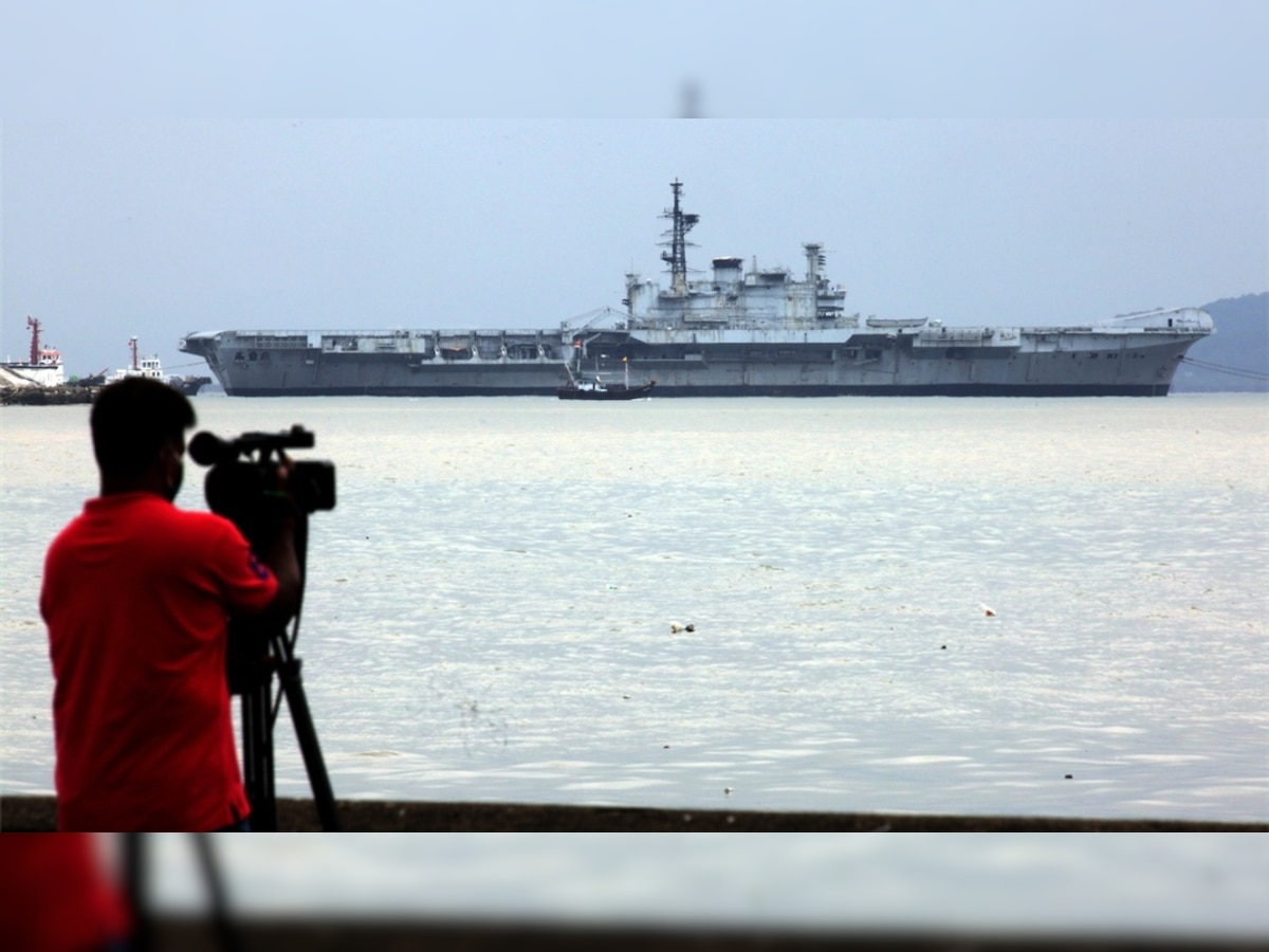 Decommissioned aircraft carrier INS 'Viraat' on final journey to Gujarat, to be dismantled and sold as scrap  